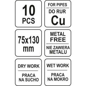 Yato Włóknina do czyszczenia rur miedzianych (YT-63740) 3