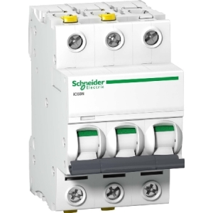 Schneider Electric Wyłącznik nadprądowy 3P C 6A 6kA AC iC60N - A9F04306 1