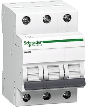 Schneider Electric Wyłącznik nadprądowy 3P B 10A 6kA AC K60N - A9K01310 1