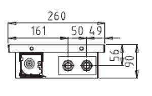 Purmo Grzejnik kanałowy AQUILO F1T z wentylatorem 260x2500x90 2489W - F9WF1T0262500931 3