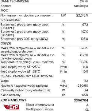 Piec gazowy Ariston Kocioł gazowy kondensacyjny Genus Premium Evo EU 24 (3300704) 5