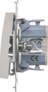 Kontakt-Simon Łącznik krzyżowy podświetlany biały - DW7L.01/11 2