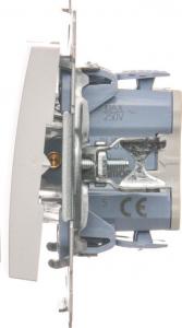 Kontakt-Simon Łącznik świecznikowy biały podwójny (DW5.01/11) 2