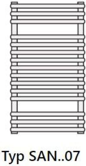 Grzejnik łazienkowy Purmo Santorini 50 cmx71 cmcm biały (F3NA007005000000) 3