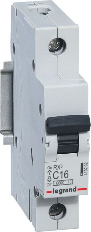 Legrand Wyłącznik nadprądowy RX3 1P C 16A 6000A - 419202 2