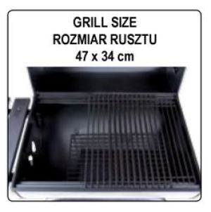 Lund T99514 Grill ogrodowy węglowy 32 cm x 47 cm 3