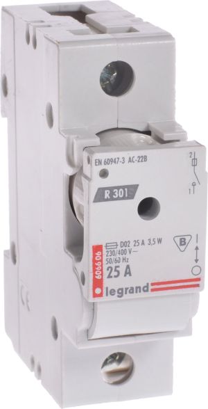 Legrand Rozłącznik bezpiecznikowy R 301 25A 1P - 606606 1