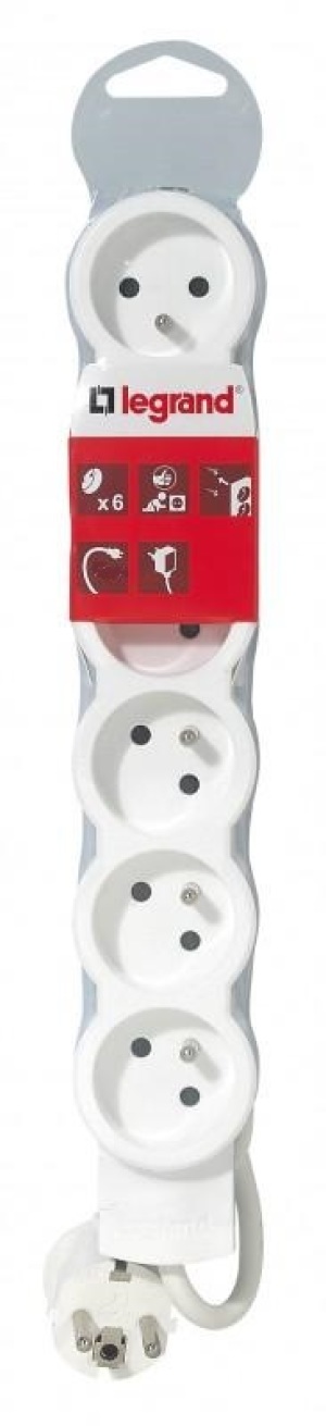 Legrand Przedłużacz Standard 6x2P+Z 3m 50062 2
