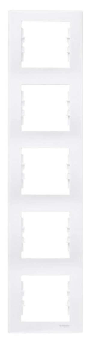 Schneider Electric Ramka pięciokrotna Sedna biała SDN5801521 1