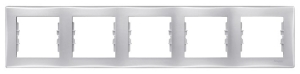 Schneider Electric Ramka pięciokrotna Sedna pozioma aluminium SDN5800960 1