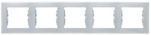 Schneider Electric Ramka pięciokrotna Sedna pozioma miętowy szary SDN5800933 1