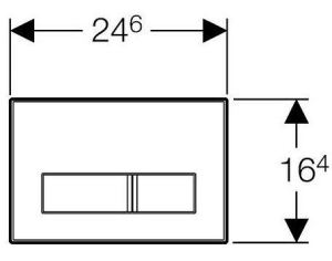 Przycisk spłukujący Geberit Sigma 50 do WC czarny (115.788.SD.5) 2