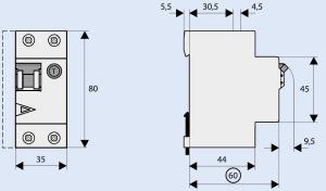 Eaton Wyłącznik różnicowo-nadprądowy PKNM-10/1N/B/003 2P 10A B 0,03A typ AC - 236067 2