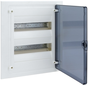 Hager Rozdzielnica modułowa GOLF 2x12 podtynkowa IP40 drzwi transparentne - VF212TD 1