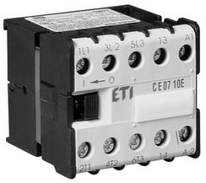 Eti-Polam Stycznik mocy CE07.10-230V-50/60Hz 7A 3P 230V AC 1Z 0R 004641023 1