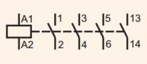 Eti-Polam Stycznik mocy CE07.10-230V-50/60Hz 7A 3P 230V AC 1Z 0R 004641023 2