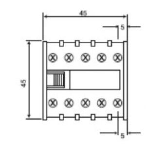 Eti-Polam Stycznik mocy CE07.10-230V-50/60Hz 7A 3P 230V AC 1Z 0R 004641023 3