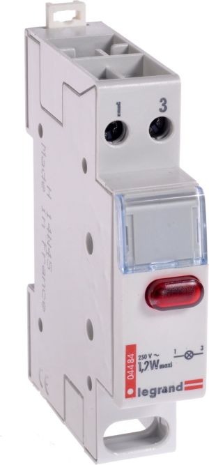 Legrand Lampka modułowa L301 czerwona 250V AC 004484 1