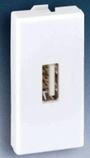 Kontakt-Simon Gniazdo K45/2 USB typ A żeńskie czysta biel - K128B/9 1