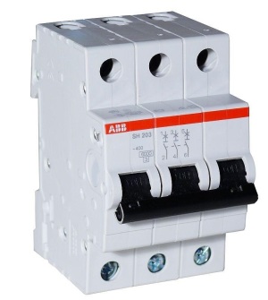 ABB Wyłącznik nadprądowy SH203-C10 3P C 10A 2CDS213001R0104 2