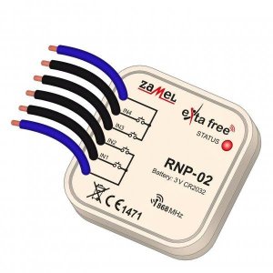 Zamel Radiowy nadajnik dopuszkowy 4-kanałowy - RNP-01 1