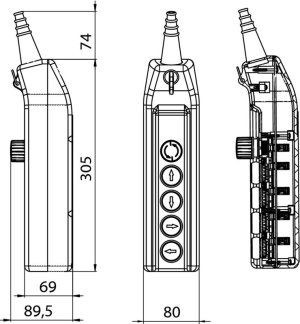 Spamel Kaseta suwnicowa B-1NC+4X1NO - PKS-6W01 2
