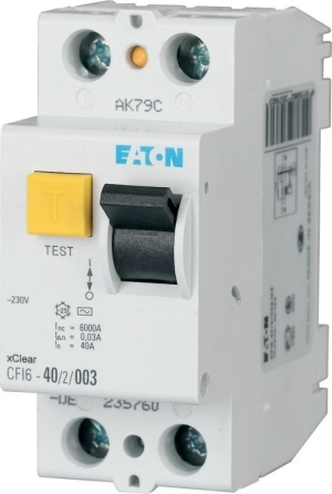 Eaton Wyłącznik różnicowoprądowy CFI6-63003-A-DE 2P 63A 0,03A typ A - 235772 1
