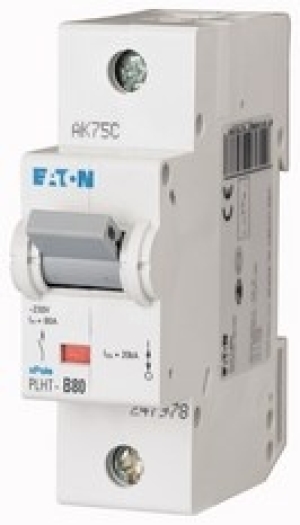 Eaton Wyłącznik nadprądowy PLHT-B80 1P B 80A 20kA AC - 247978 1