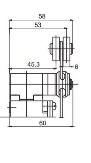 Pokój Wyłącznik krańcowy PBM1E52PZ11 jednopozycyjny A37-3530 3