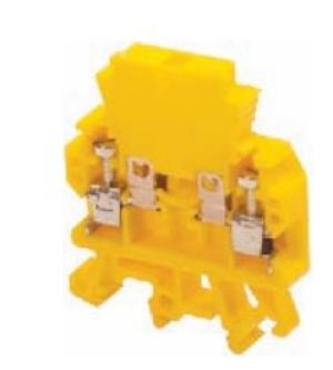 Pokój Złączka szynowa gwintowana ZUG-G/E żółta A11-5101 1