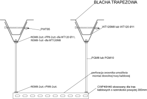 Baks Wieszak trapezowy WT120M8 (730612) 2