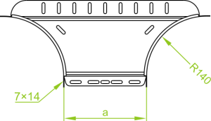 Baks Trójnik dostawny TKDJ300H60 blacha 1mm - 169730 2