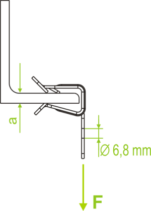 Baks Zacisk ZSU1 16/2 8-14mm stal sprężysta cynkowana (797501) 2