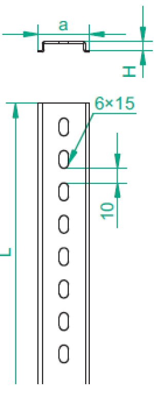 Baks Szyna EURO SZP35H7/2 blacha 1mm - 613120 2