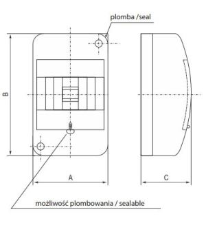 Elektro-Plast Rozdzielnica natynkowa IP40 z uziemieniem i biegunem neutralnym (4.1) 2