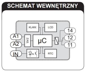 Zamel Programator czasowy 1-kanałowy tygodniowy 230V AC (ZCM-11) 3