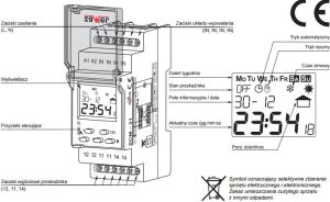 Zamel Programator czasowy 1-kanałowy tygodniowy 230V AC (ZCM-31) 2