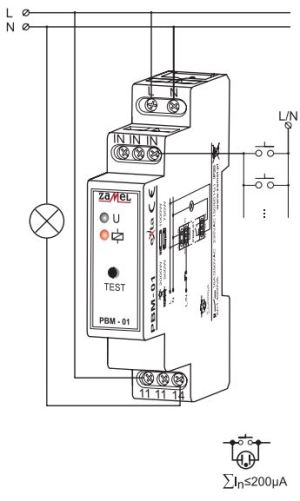 Zamel Przekaźnik bistabilny 16A 230V AC PBM-01 2