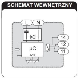 Zamel Przekaźnik czasowy 16A 1NO/NC 230V AC PCM-02 5