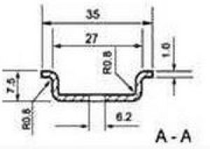 Trytyt Szyna montażowa TH/TS35/1M RoHS 1m TH35/1 3