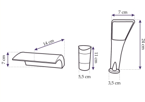 Bateria wannowa Rea Azur 3-otworowa chrom 5
