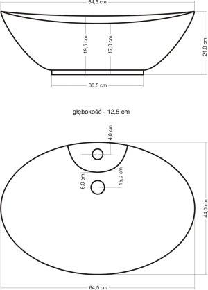 Umywalka Rea Rosa 66cm 5