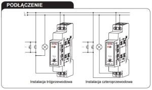 Zamel Automat schodowy 16A 48mA 1NO 230V AC ASM-01 3