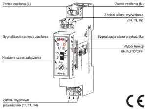Zamel Automat schodowy 16A 25mA 1NO 230V AC ASM-03 2
