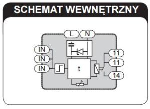Zamel Automat schodowy 16A 25mA 1NO 230V AC ASM-03 4