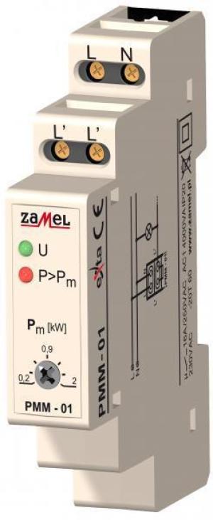 Zamel Ogranicznik mocy 230V AC 0,2-2kW PMM-01 1