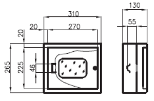 Sabaj Rozdzielnica modułowa NRP-12ZSZ 1x12 nadtynkowa IP31 - 3-215 2
