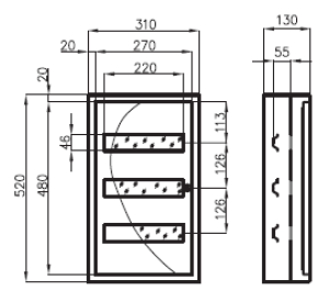 Sabaj Rozdzielnica modułowa NRP-36Z 36mod nadtynkowa IP31 - 3-228 2