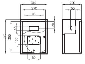 Sabaj Rozdzielnica modułowa NRL-1F-6ZSZ 1x6 nadtynkowa IP31 - 4-260 2