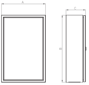 Sabaj Obudowa hermetyczna RH352 300x500x210mm IP65 szary z płytą montażową - 6-616 4